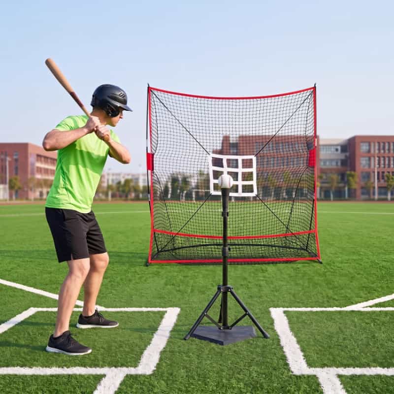 7 X 7.4 Ft Baseball Practice Net with 2 Strike Zones