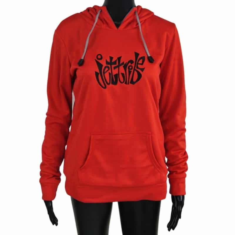 Ladies Pull Over Hoodie - Red