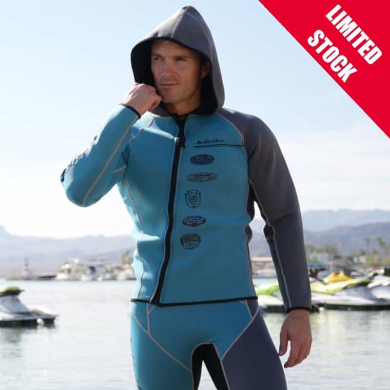 Team Rider Wetsuit Jacket - Blue / Grey