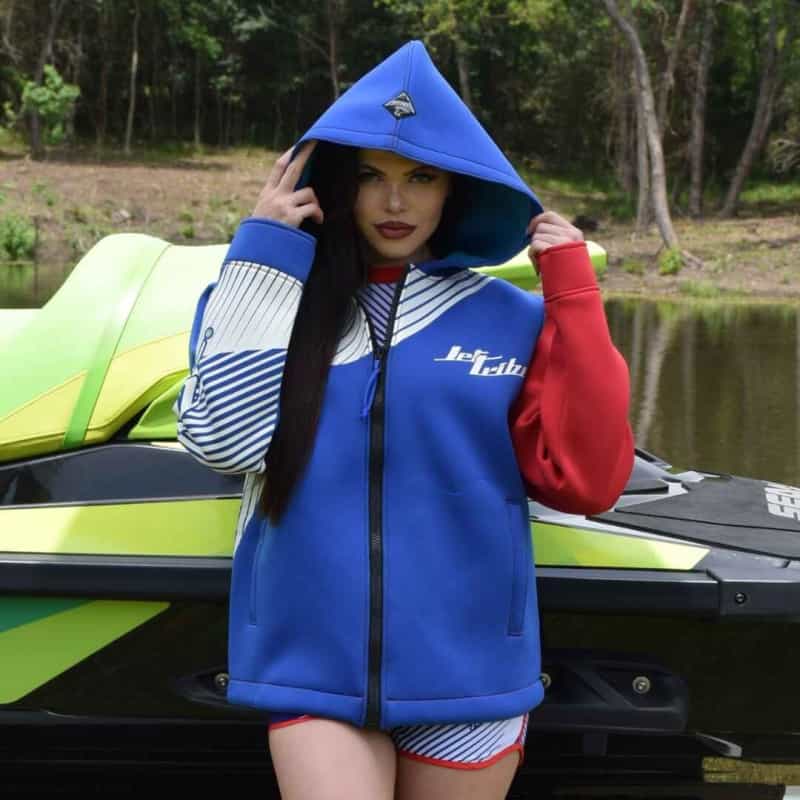 Hyper Tour Coat - Blue / Red