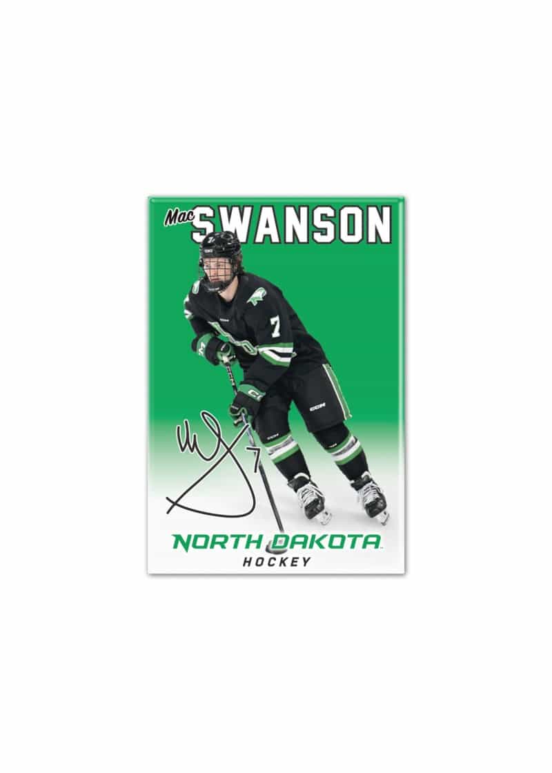 Mac Swanson #7 UND Hockey 2" x 3" Player Magnet