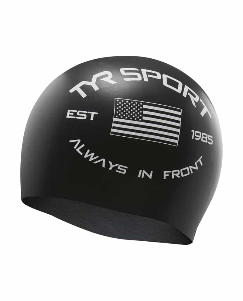 TYR Adult Silicone Swim Cap - Always In Front