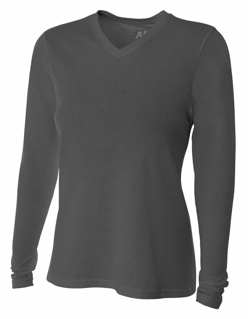 Women's Long Sleeve Fusion Performance V-Neck