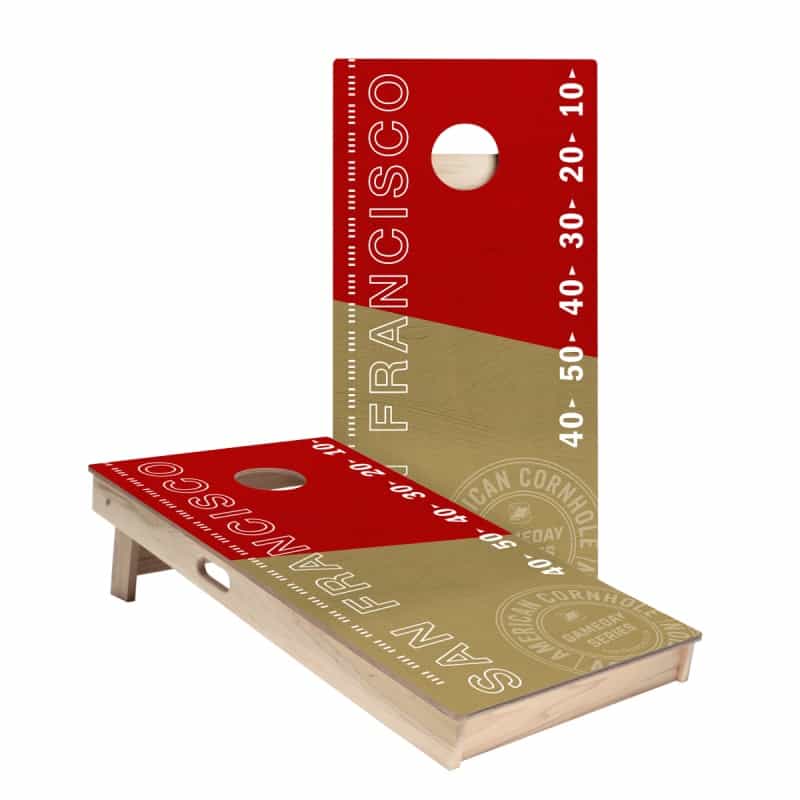San Francisco Football Gameday Stadium Star Cornhole Boards