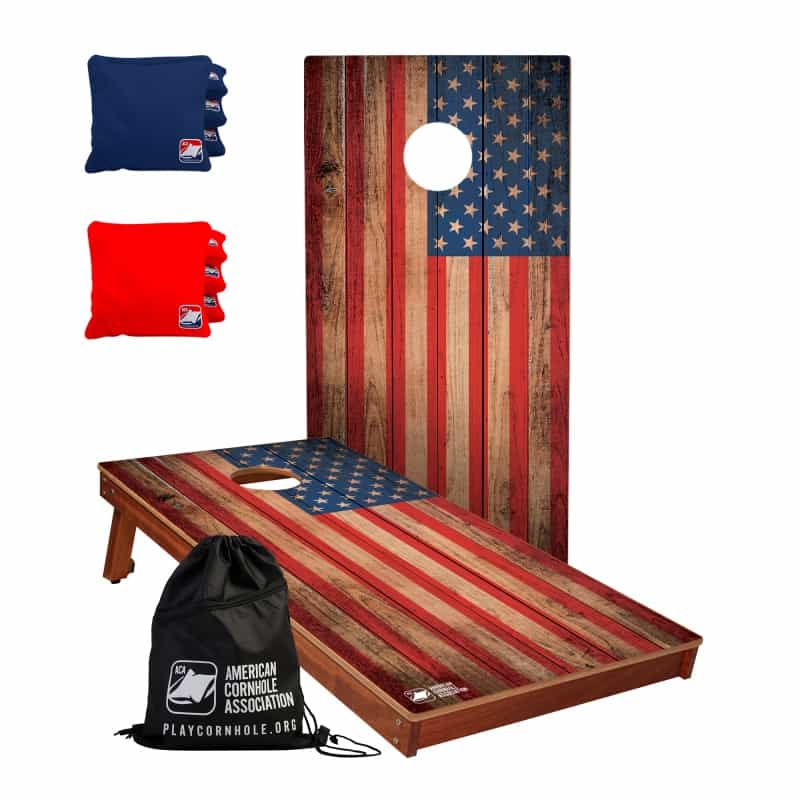 Patriotic Beginner Basics 2X4 Cornhole Set With Bags