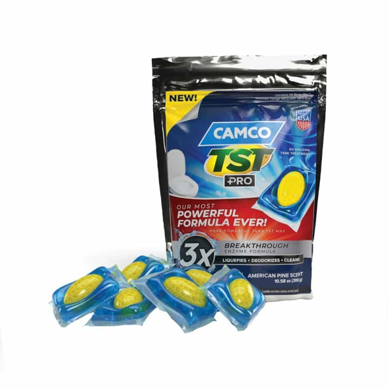 Camco Tst Pro Rv Holding Tank Treatment Drop-Ins - American Pine *10-Pack