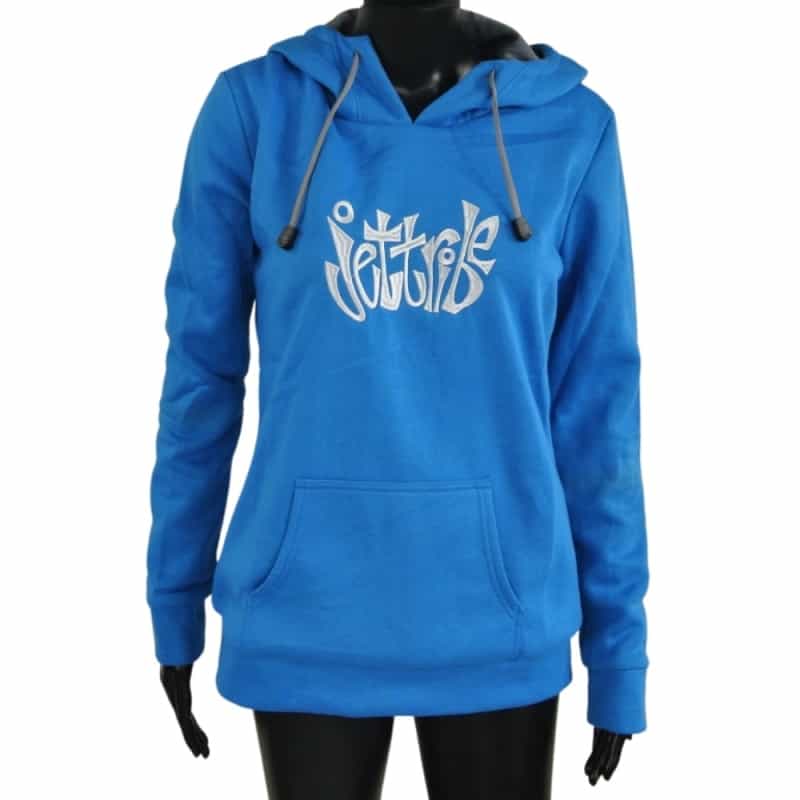 Ladies Pull Over Hoodie - Teal Blue