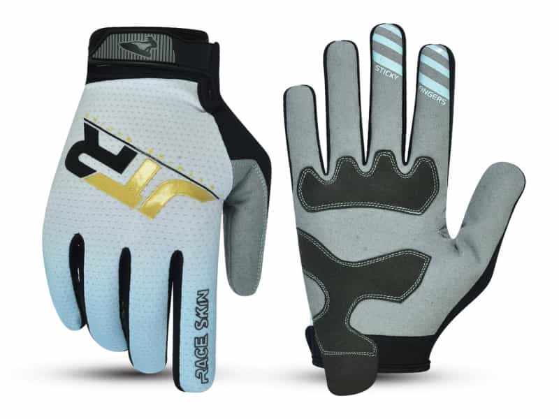 Jtr Fade Gloves - White / Pale Aqua