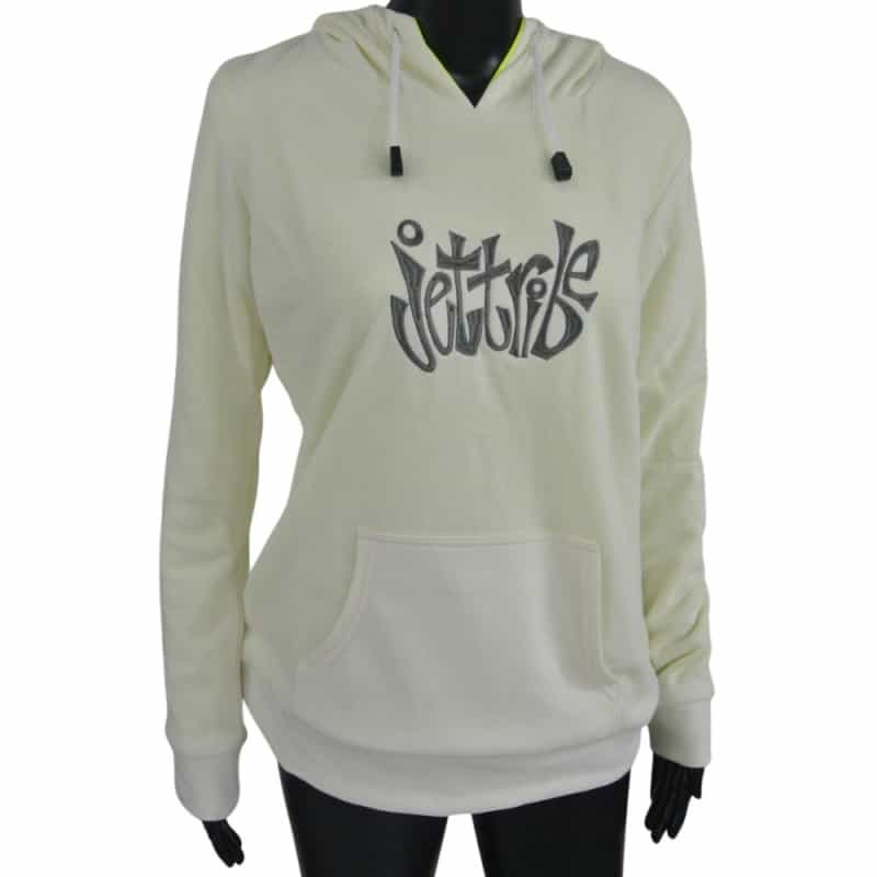 Ladies Pull Over Hoodie - Cream White