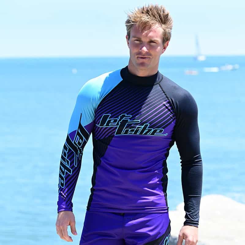 Hyper Rashguard - Purple Teal