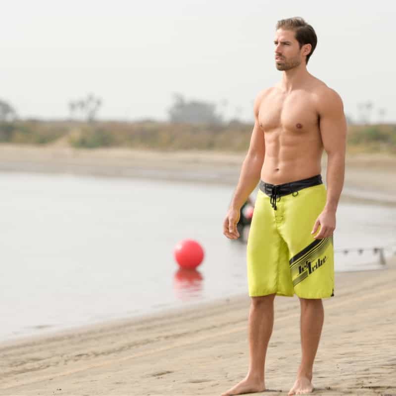 Pivot Men's Board Shorts - Neon Yellow / Green