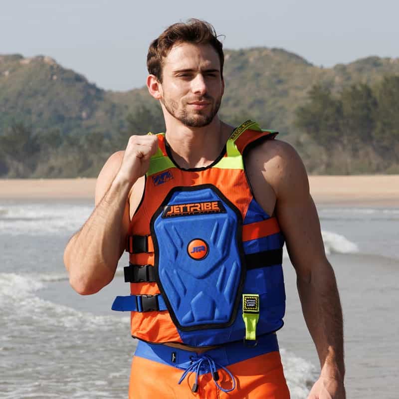 Rs-25P.2 Side Entry Impact Vest (Orange / Royal Blue)
