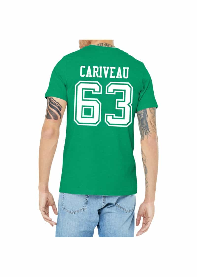 #63 Isaac Cariveau North Dakota Football Sport Adult Tee