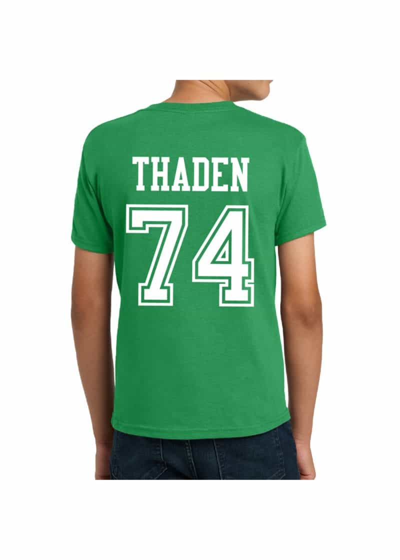 #74 Tyler Thaden North Dakota Football Sport Youth Tee
