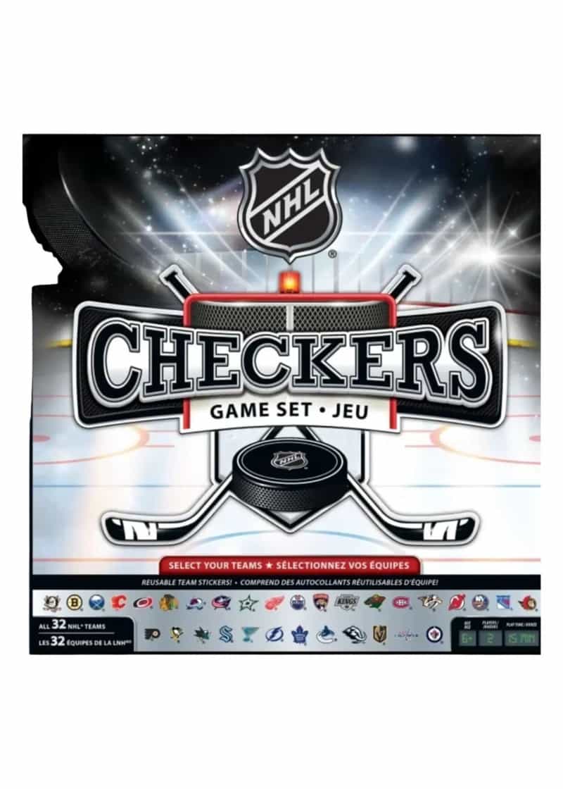NHL League Checkers Board Game