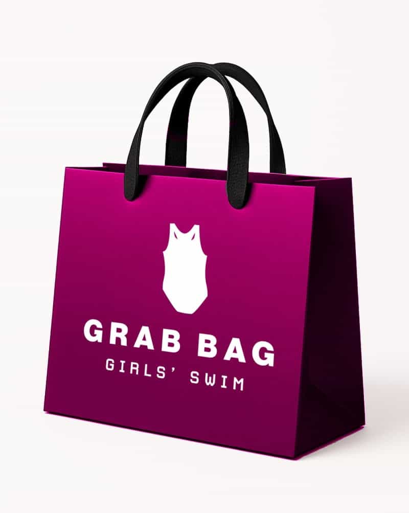 Girl's Solid Swimsuit Grab Bag