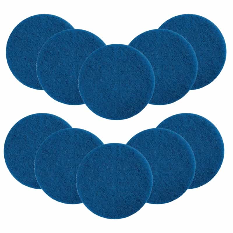 Motorscrubber General Floor Cleaning Pads, Blue (10/Case)