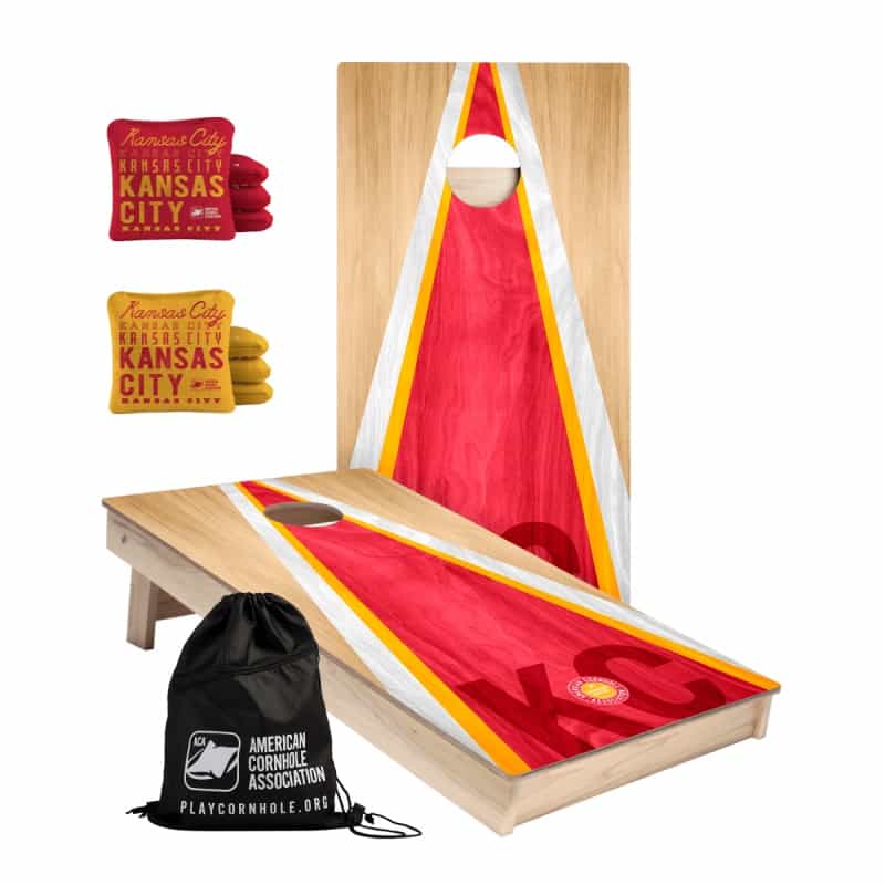 Kansas City Tailgate Series Cornhole Set With Pro Bags