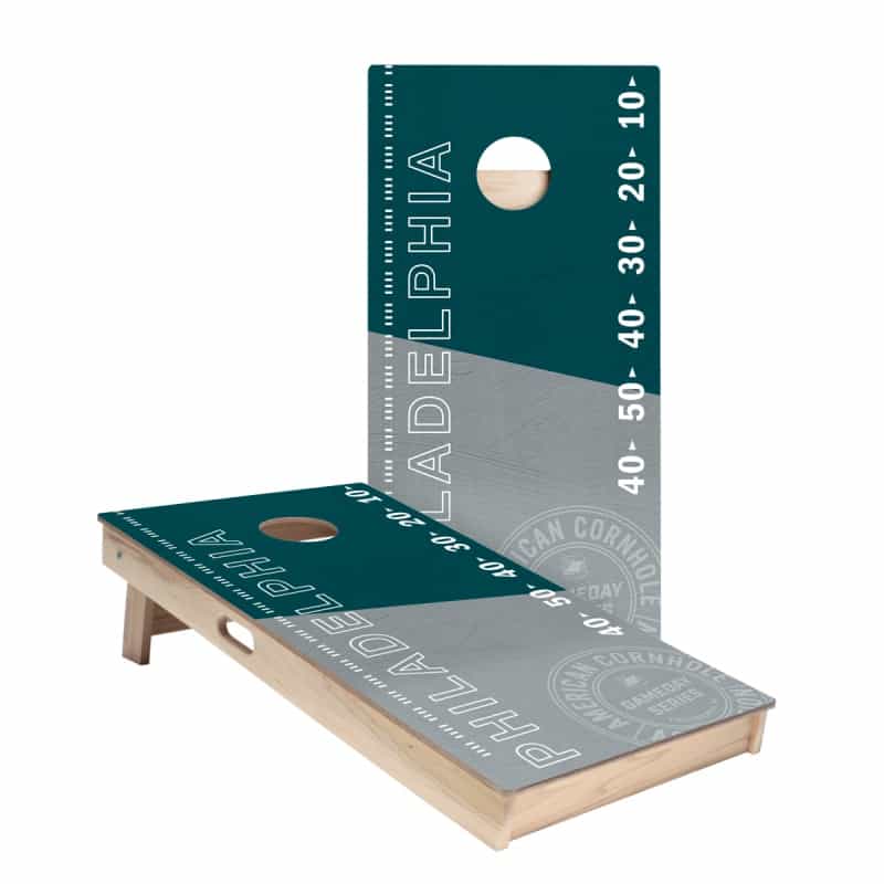 Philadelphia Football Gameday Stadium Star Cornhole Boards