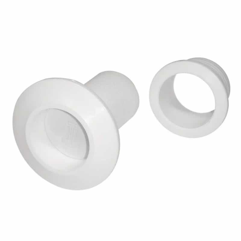 Recessed Flapper Scupper Drains - White