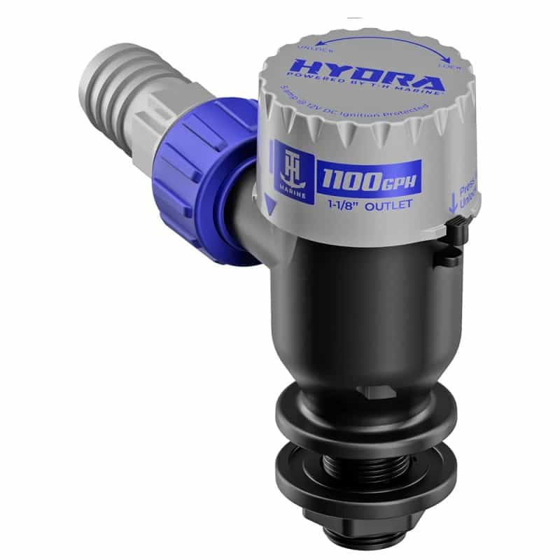 T-H Marine Hydra™ Livewell Pump - 1100 GPH - 12V - Short Nozzle