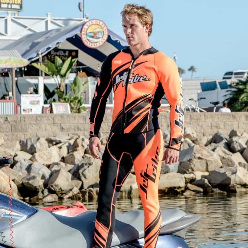 Sharpened John & Jacket Wetsuit Set - Neon Orange