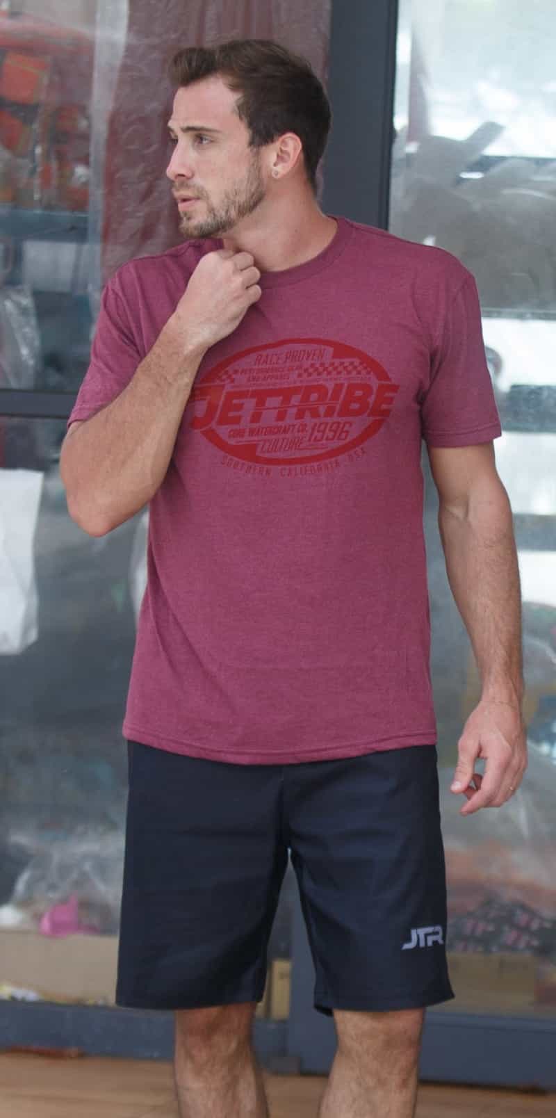 Raceway Men's T-Shirt | Burgundy Red