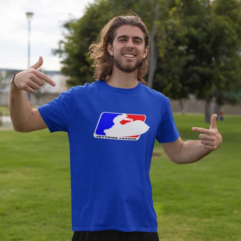 Sit Down League T-Shirt Blue