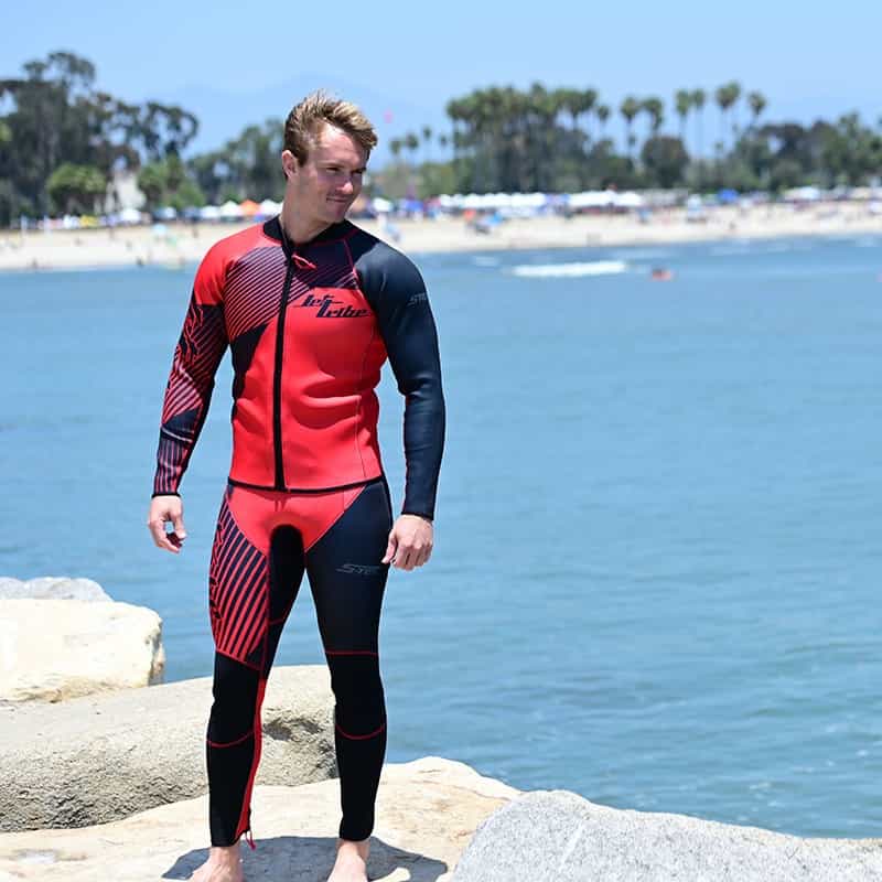 Hyper John & Jacket Wetsuit 2 Piece Set - Red
