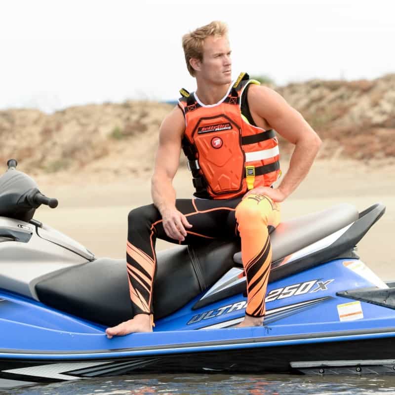 Rs-18P Side Entry Impact Race Vest - Neon Orange