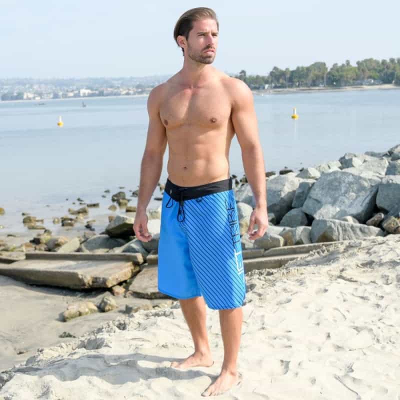 Circuit Men's Board Shorts - Aqua Blue
