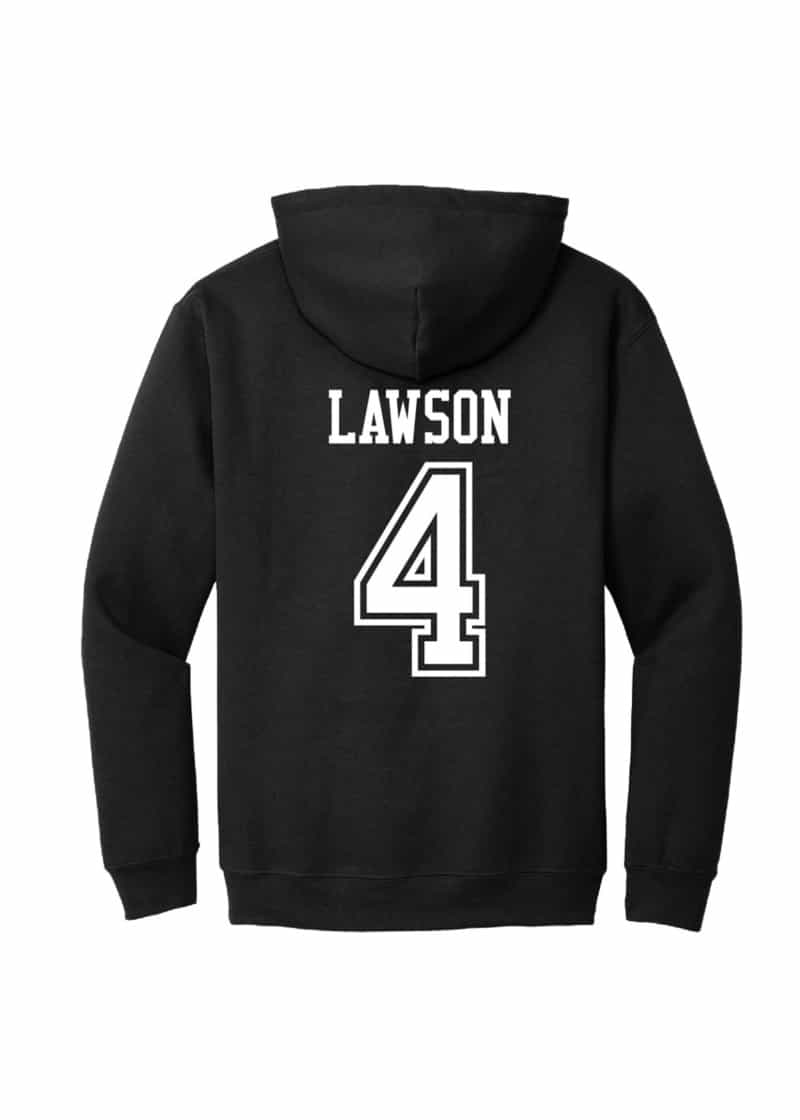 #4 Matt Lawson North Dakota Football Adult Hood