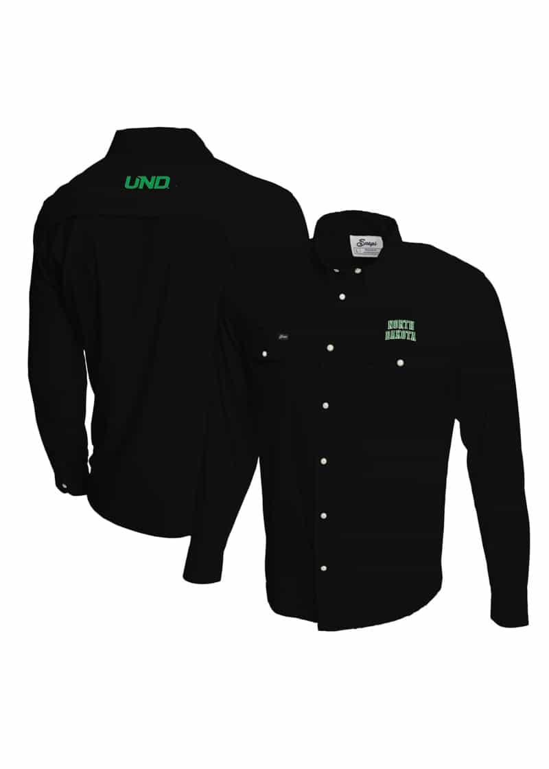North Dakota Pearl Snap Long Sleeve Shirt