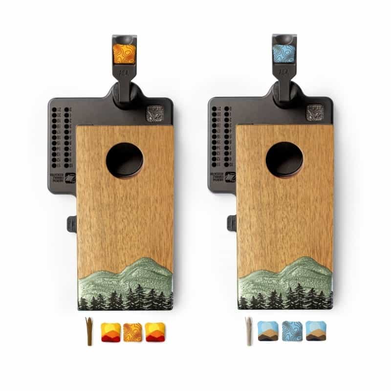Mini Tabletop Resin & Wood Cornhole Set