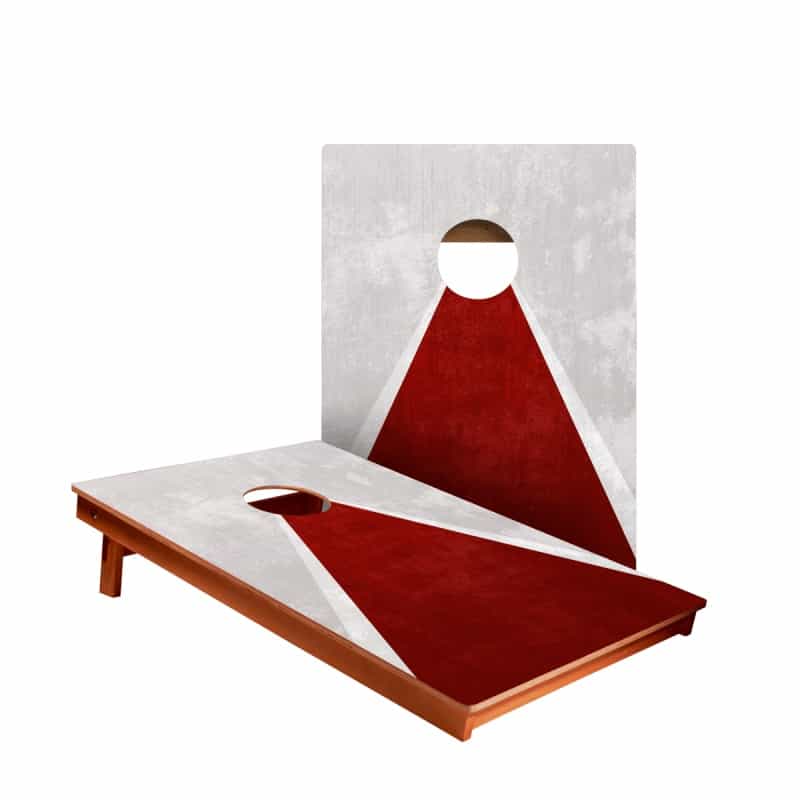 Classic Triangle Red Distressed Backyard 2300 Cornhole Boards