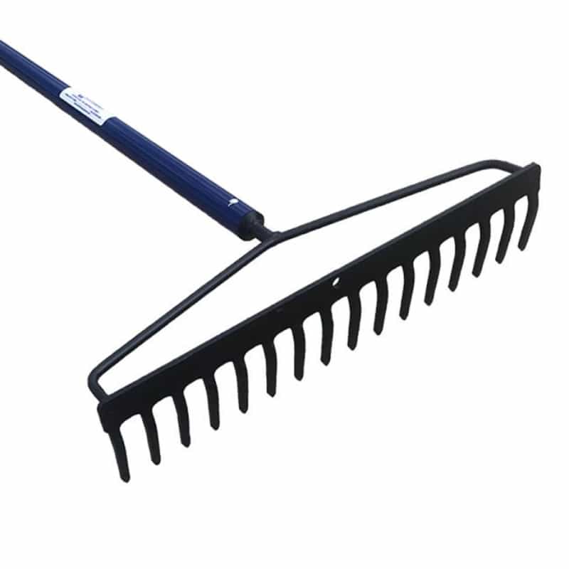 17" Level Head Rake with 60" Powder Coated Aluminum Handle
