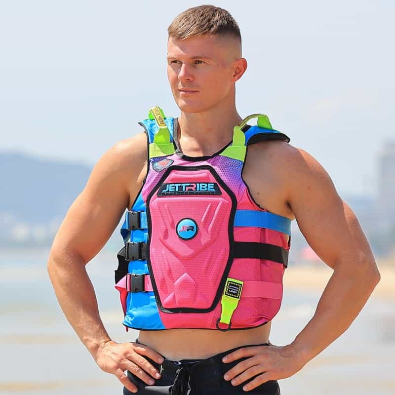 RS-25 Side Entry Impact Vest - Pink / Aqua
