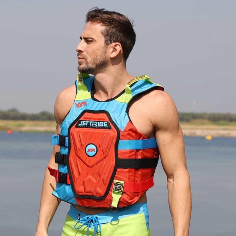 Rs-25P.2 Side Entry Impact Vest (Red/Aqua)