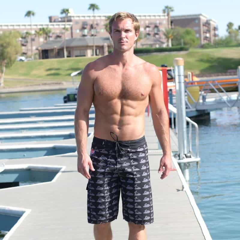 Laguna Stand-Up Rider Men's Board Shorts - Black