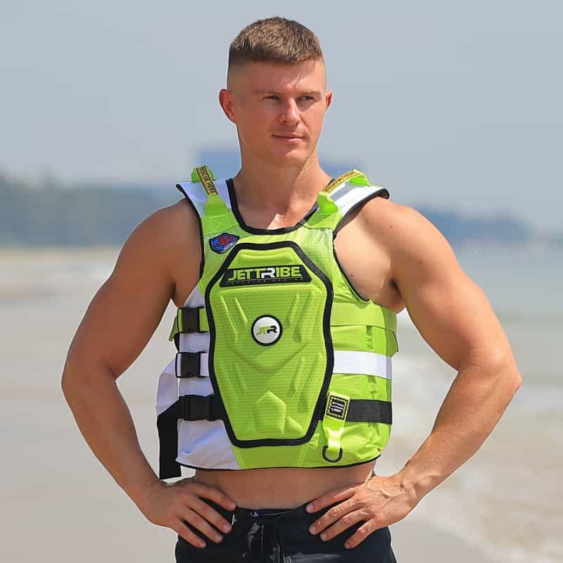 RS-25 Side Entry Impact Vest - Green / White