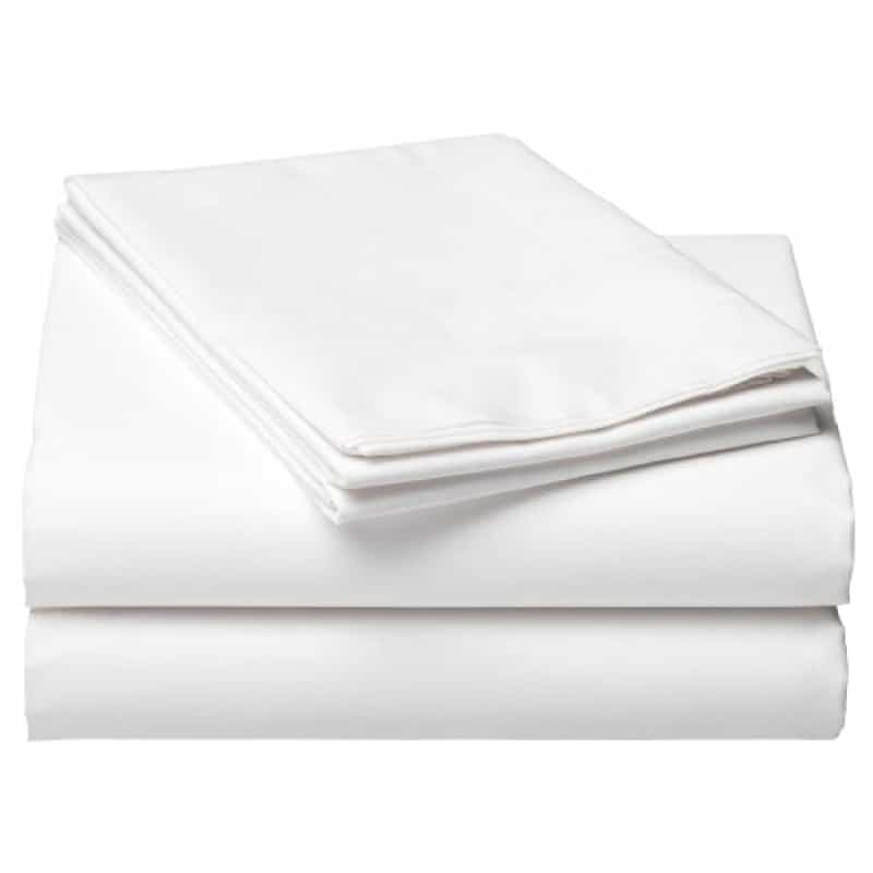 White Bedding Flat Sheets 54X90