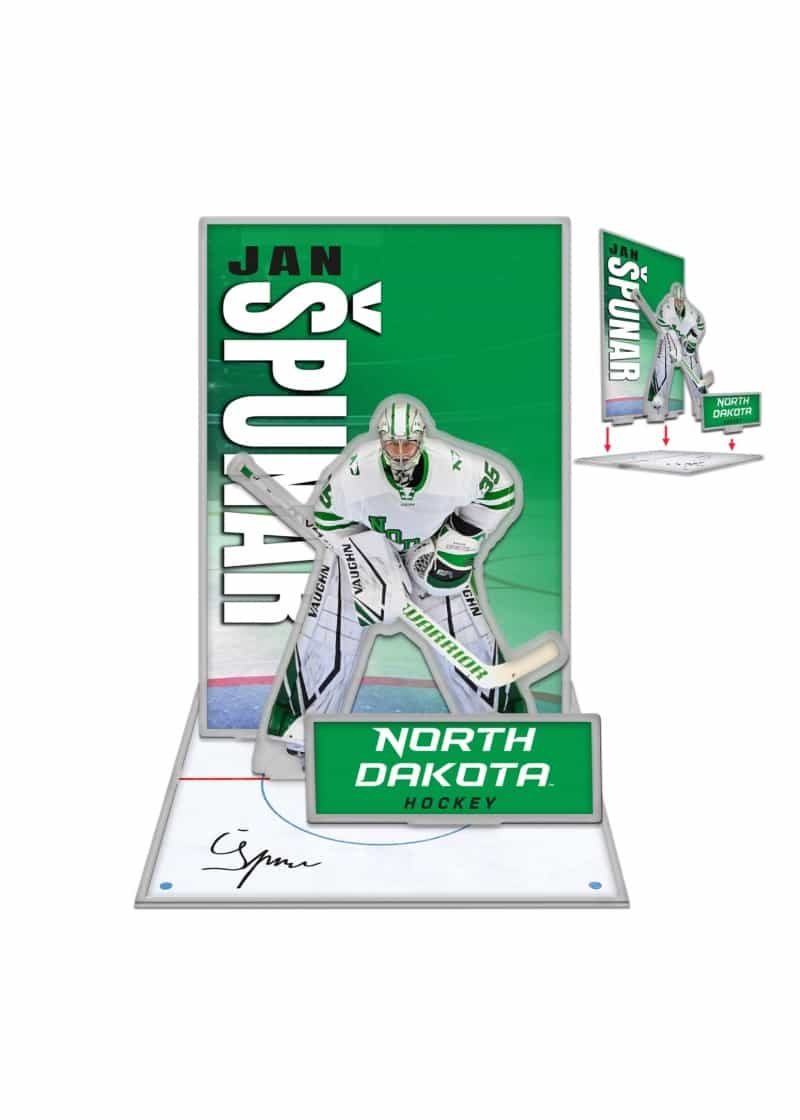 Jan Špunar #35 UND Hockey Acrylic Player Display