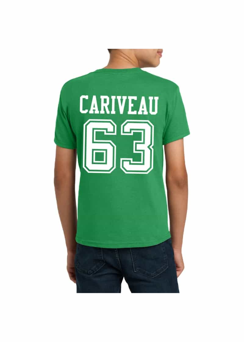 #63 Isaac Cariveau North Dakota Football Sport Youth Tee