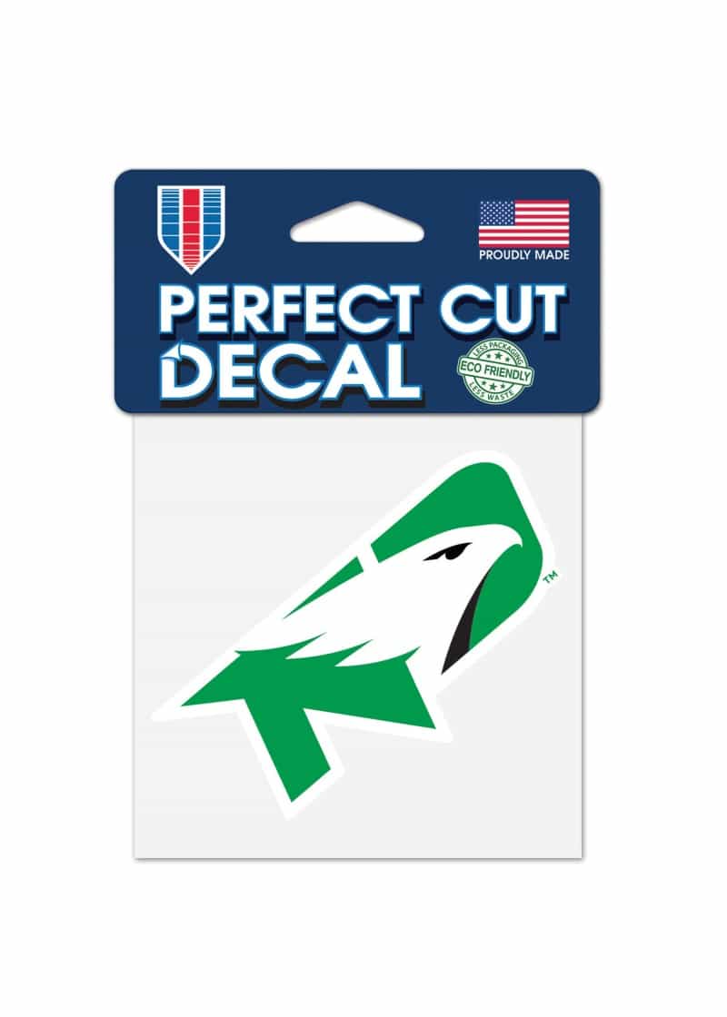 North Dakota Fighting Hawks - 4X4 Perfect Cut Decal