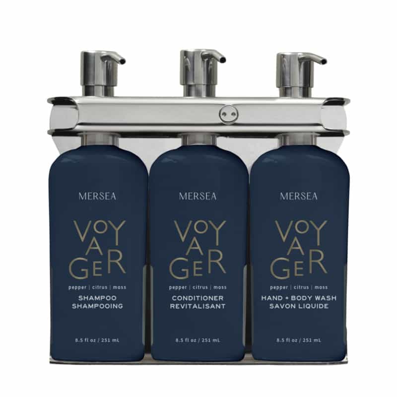 Mersea Voyager Aquamenities 3 Chamber Refillable Dispenser