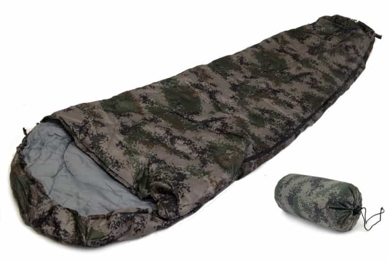 Edmbg 8' Sleeping Bag For 20+ Degrees Fahrenheit - Mummy Style Digital Camo