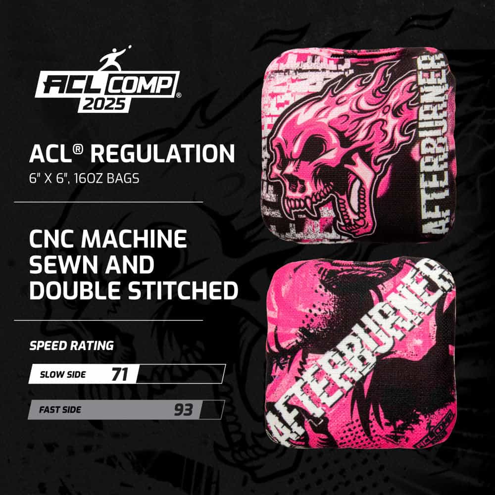 Acl Comp Pink Afterburner Cornhole Bags