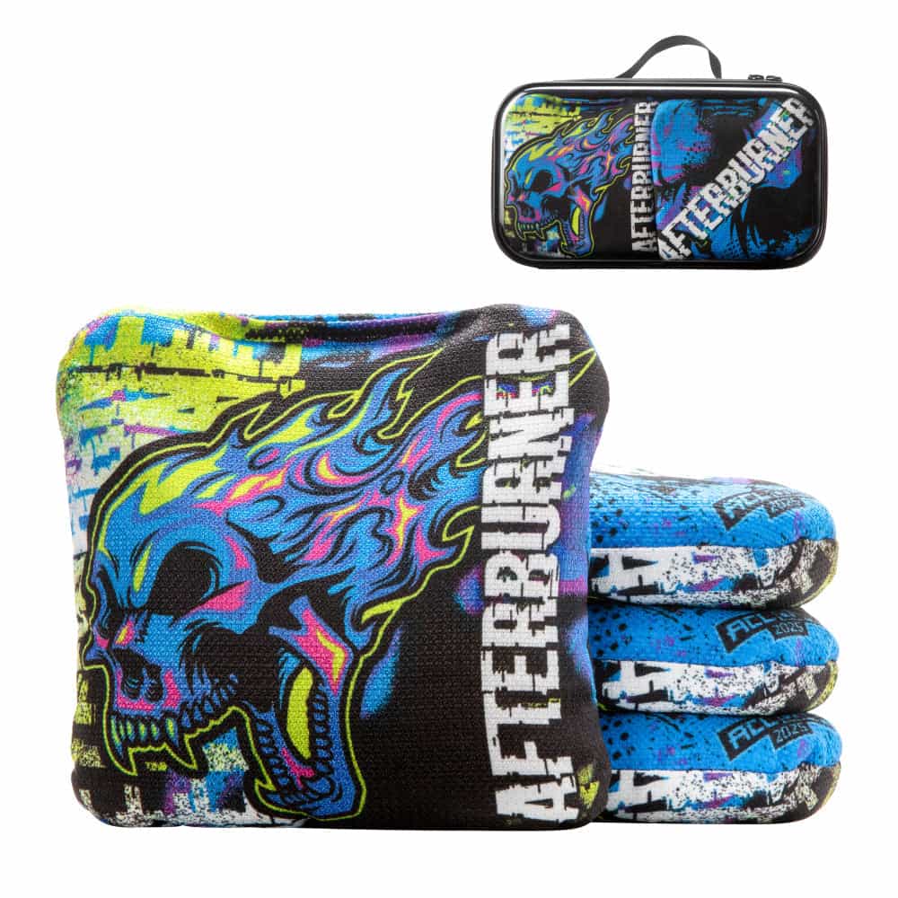 Acl Comp Electric Blue Afterburner Cornhole Bags