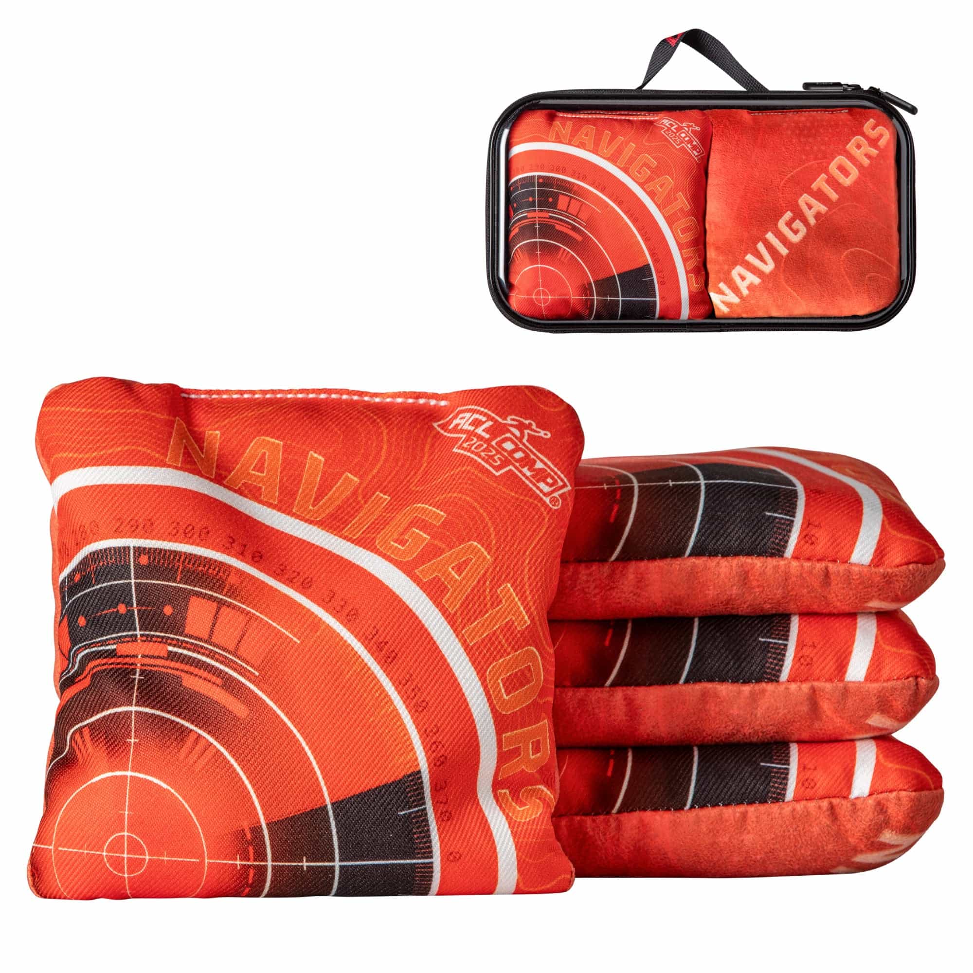 Acl® Comp Orange Navigator Cornhole Bags