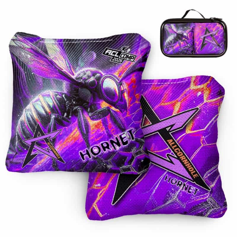 Acl Comp Purple Hornet Cornhole Bags